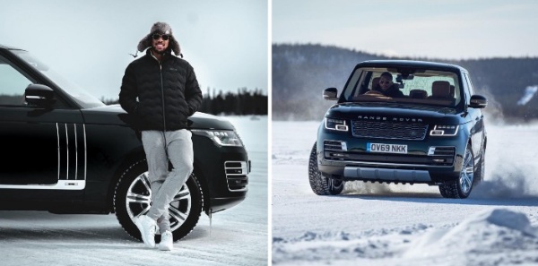 Boxing Champ Anthony Joshua Shows Off Ice-driving Skills In Range Rover To Celebrate Victory Over Kubrat Pulev - autojosh