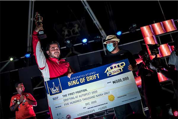 Antonio Sandouk Crowned BETKING "King Of Drift" At Lagos Autofest