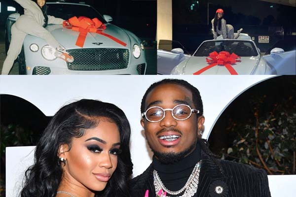 American Rapper Quavo Gifts His Girlfriend Saweetie Bentley For Christmas (Videos)-autojosh