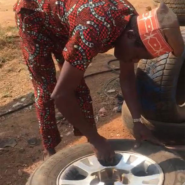 Built 2 Houses, Sent Children To Universities, Corporate Dressed Ado Ekiti-based Vulcanizer Shares His Achievements - autojosh 