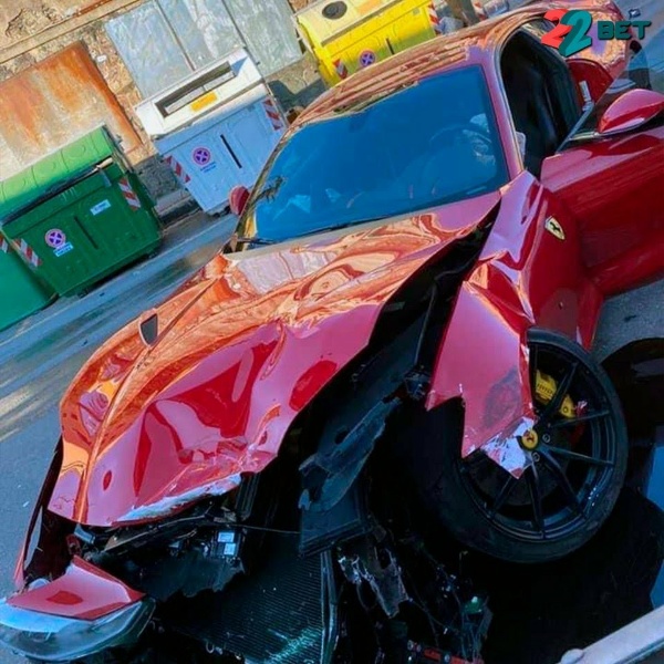 Car Wash Worker Smashed N233m Ferrari 812 Superfast Owned By Goalkeeper Into Barrier - autojosh 
