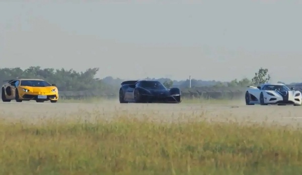 Chinese NIO EP9 Camera Car Films Lamborghini Aventador SVJ Vs Koenigsegg Agera R Drag Race, Outsprints Both - autojosh