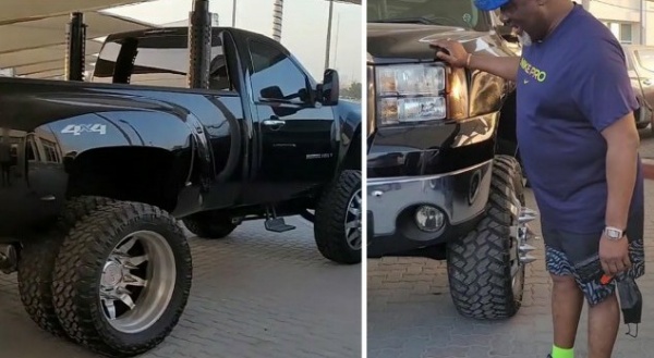 Let Them Say, Dino Melaye Says, As He Flaunts His Customized 6-tyre Chevrolet Silverado 3500HD Heavy-duty Truck - autojosh