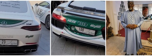 See Olopa Motor For Dubai.. God Help Us, Dino Melaye "Shocked" After Seeing Dubai Police Car - autojosh