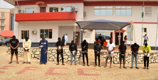 EFCC Arrests 11 Suspected Internet Fraudsters 'Yahoo Boys' In Osun, 12 Cars Recovered - autojosh 