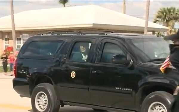 Ex-US President Donald Trump Drives By Supporters In Bulletproof Chevrolet Suburban SUV On His Way To Florida Home - autojosh