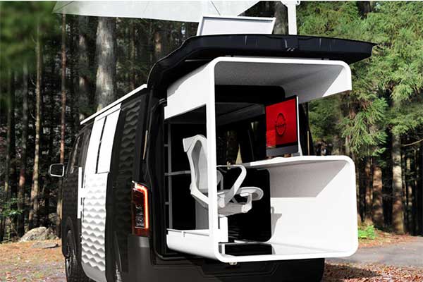 Nissan Unveils NV350 Caravan Office Pod Concept, A True Mobile Office