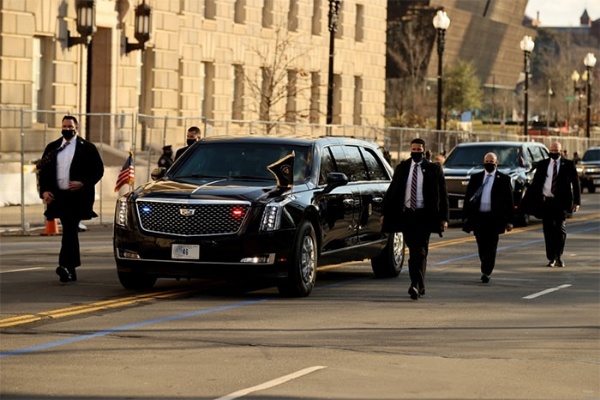 Seven Beast Presidential Limousines Flanked By Dozens Of Armoured SUVs Took Part In Joe Biden's Inauguration - autojosh