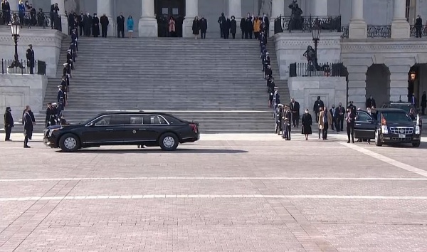 Seven 'Beast' Presidential Limousines Flanked By Dozens Of Armoured SUVs Took Part In Joe Biden's Inauguration - autojosh 