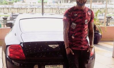 Super Eagles Star Raheem Lawal Flaunts Bentley Continental GT With Customised Number Plate - autojosh