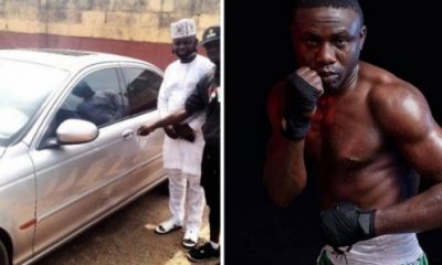 WBF Super Featherweight Champ Ridwan Oyekola Gets Car Gift From Diehard Fan - autojosh