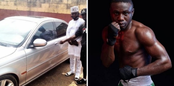 WBF Super Featherweight Champ Ridwan Oyekola Gets Car Gift From Diehard Fan - autojosh