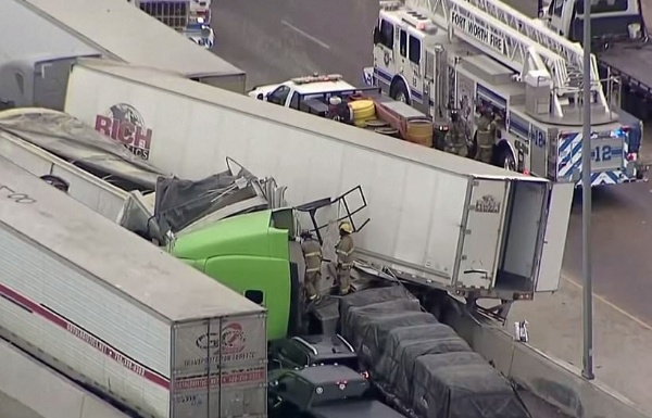 133-car Pileup On Texas Highway Caused By Slippery Road Kills 5, Injures 65 - autojosh 