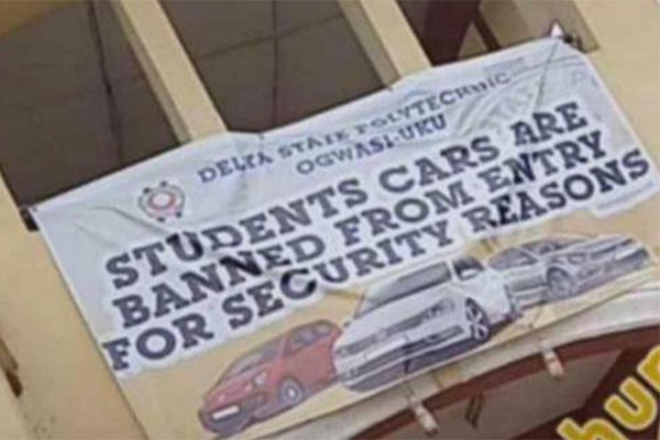 Delta State Polytechnic Bans Students From Driving Cars Within The School Premises, Here Is The Reason Why - autojosh