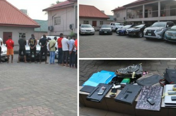 EFCC Arrests 20 Suspected Yahoo Boys In Imo, Recovers Luxury Cars, Including Lexus GX 460 And RX 330, Toyota Venza - autojosh