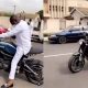 Ghanaian Billionaire Osei Kwame Despite Shows Off His Riding Skills Atop Yamaha Motorcycle - autojosh