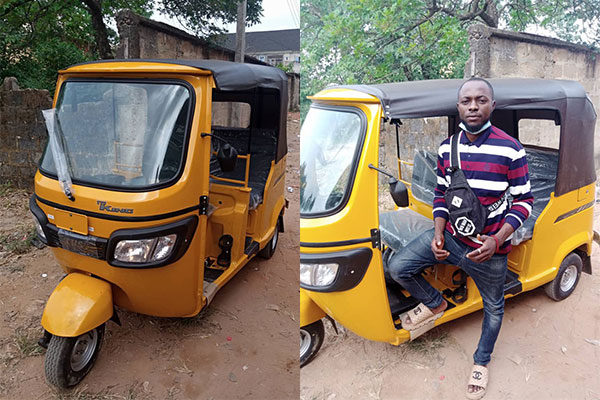 Okada Rider Gets Tricycle Gift From A Man He Carries To Campus For Free And On Credit - autojosh