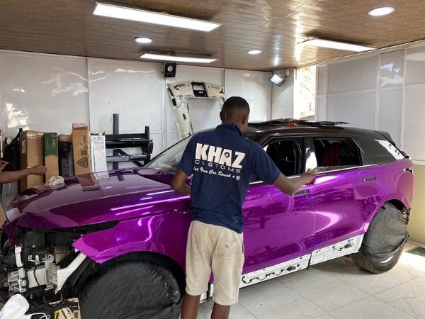 BBNaija Mercy Lambo’s Range Rover Velar Wrapped By Khaz Customs - autojosh 