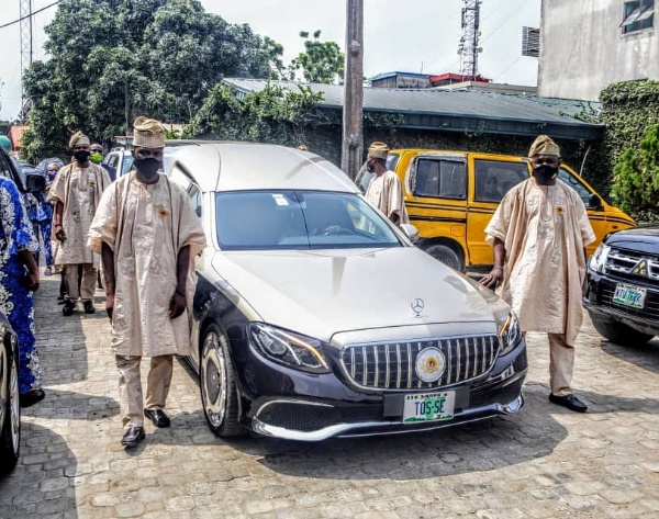 Late Billionaire Bolu Akin-Olugbade's Two Rolls-Royces And Library Displayed At His Service Of Songs - 
