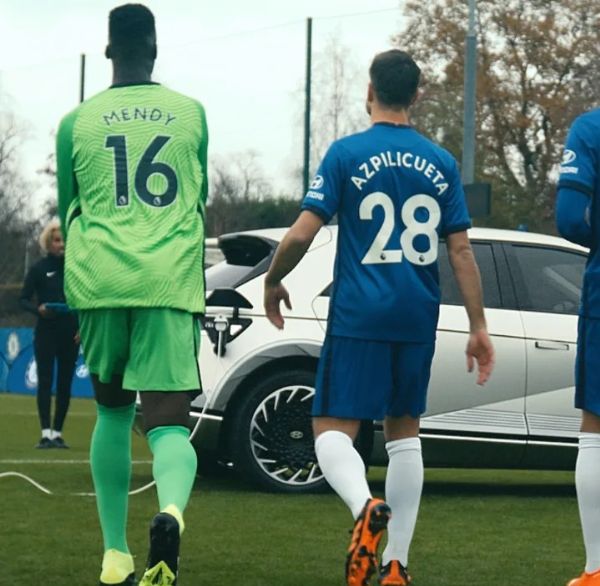 New Hyundai IONIQ 5 EV Puts Chelsea Stars Giroud, Azpilicueta, Mendy And Chilwell, Through Their Paces - autojosh 