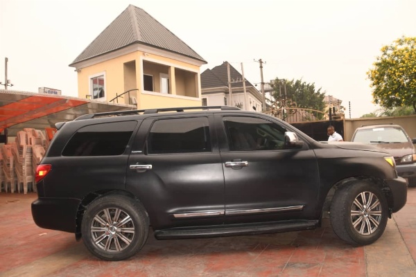 G.O Of Omega Power Ministries Apostle Chinyere Gifts Pastor Bulletproof Toyota Sequoia SUV - autojosh 