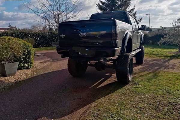 This Ford F-150 Pickup Has The Front Of A Mustang And Was Spotted In France 