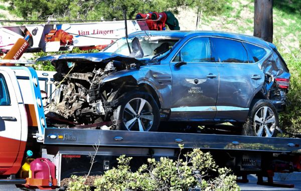 Genesis Ambassador Tiger Woods Was Driving GV80 SUV During Rollover Car Crash - autojosh