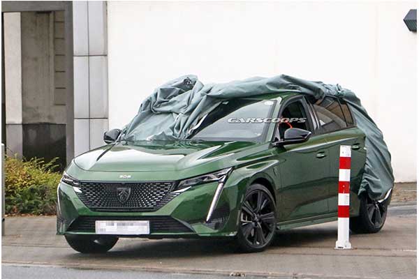 2022 Peugeot 308 Undisguised As It Features The New Company's Logo