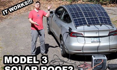Man Adds Solar Roof To His Tesla Electric Car To Extend Drive Range - autojosh