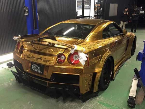 This Gold-plated 900-hp Nissan GT-R 'Godzilla' Could Be Yours For N166 Million - autojosh 