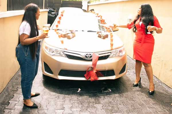 Laura Ikeji Receives A Toyota Camry Car As A Birthday Gift 