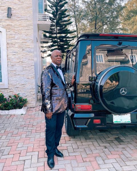 Linda Ikeji's Dad Poses With His Latest Toy, A Mercedes-AMG G63, As He Turns A Year Older - autojosh 