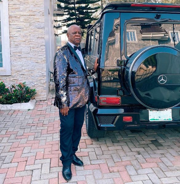 Linda Ikeji's Dad Poses With His Latest Toy, A Mercedes-AMG G63, As He Turns A Year Older - autojosh 
