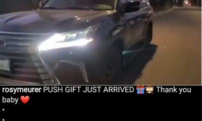 Rosy Meurer Receives Lexus LX 570 SUV As Push Gift From Husband, Olakunle Churchill - autojosh