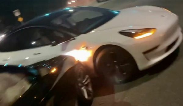 TeslaCam Proves Who's At Fault During A BMW Tesla Model 3 Crash - autojosh