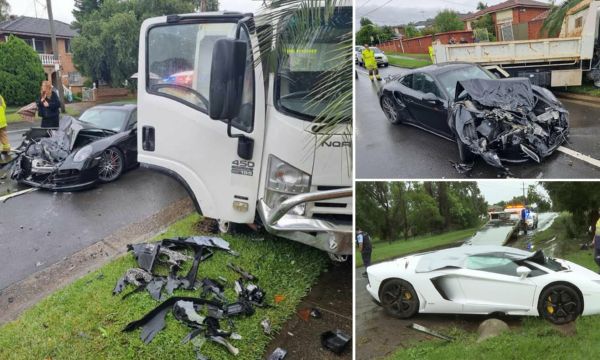 Two Supercars, Lamborghini Aventador And Porsche 911 Turbo, Rented For Wedding, Crash During Storms - autojosh