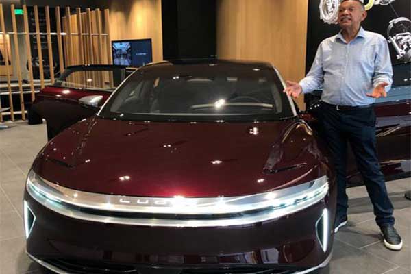 Ben Bruce Purchases The Lucid Air Electric Sedan, Calls For Ban Of Petrol Cars By 2035