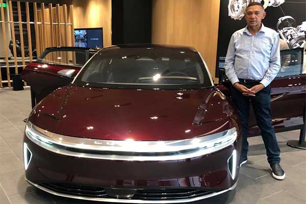 Ben Bruce Purchases The Lucid Air Electric Sedan, Calls For Ban Of Petrol Cars By 2035