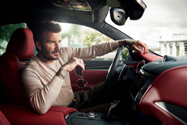 Man U Legend David Beckham Becomes Maserati Ambassador, Does Donuts With Levante Trofeo SUV - autojosh 