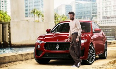 Man U Legend David Beckham Becomes Maserati Ambassador, Does Donuts With Levante Trofeo SUV - autojosh