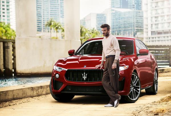 Man U Legend David Beckham Becomes Maserati Ambassador, Does Donuts With Levante Trofeo SUV - autojosh 