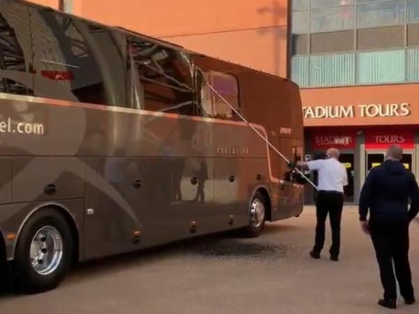 Real Madrid's Team Bus Damaged Ahead Of Champions League Clash Against Liverpool At Anfield - autojosh