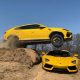Watch YouTuber Jump His Lamborghini Urus Over His Wife's Lamborghini Aventador - autojosh