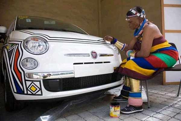 Meet 85-Year-Old South African Grandma Who Paint Body And Interior Cars For A Living - autojosh 