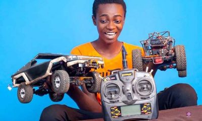 Creative Nigerian Undergraduate Builds Scaled Version Of Remote Controlled Tesla Cybertruck, Buggy - autojosh
