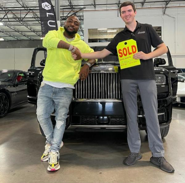 First Pictures : Davido's ₦350 Million Rolls-Royce Cullinan Has Finally Arrived In Nigeria - autojosh 