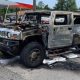 Hummer H2 Stockpiled With Kegs Of Petrol In Boot Erupts In Flames Shortly After Leaving Fuel Station - autojosh