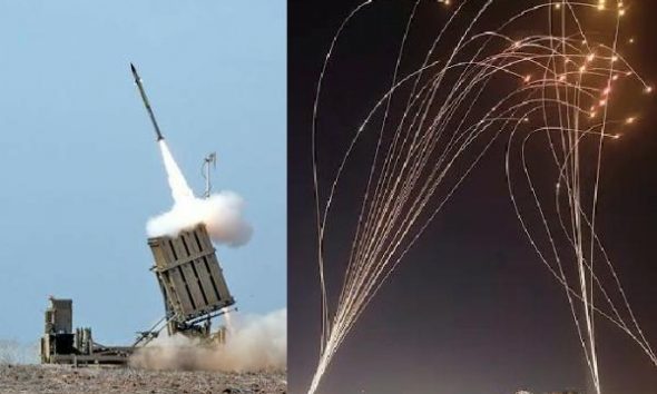 Israel "IRON DOME" System Intercepting Multiple Inbound Missiles Fired From Palestine - autojosh
