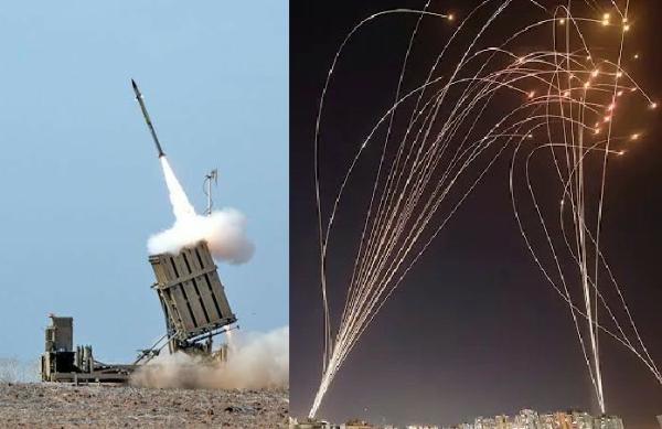 Israel "IRON DOME" System Intercepting Multiple Inbound Missiles Fired From Palestine - autojosh