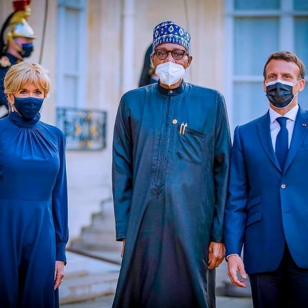 Muhammadu Buhari Arrives In Style At Elysee Palace In France In Audi A8 L Security Bulletproof Limousine - autojosh 